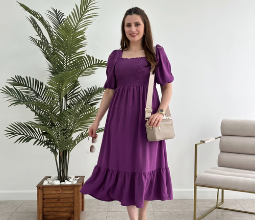 fancy gathered women dress & gown