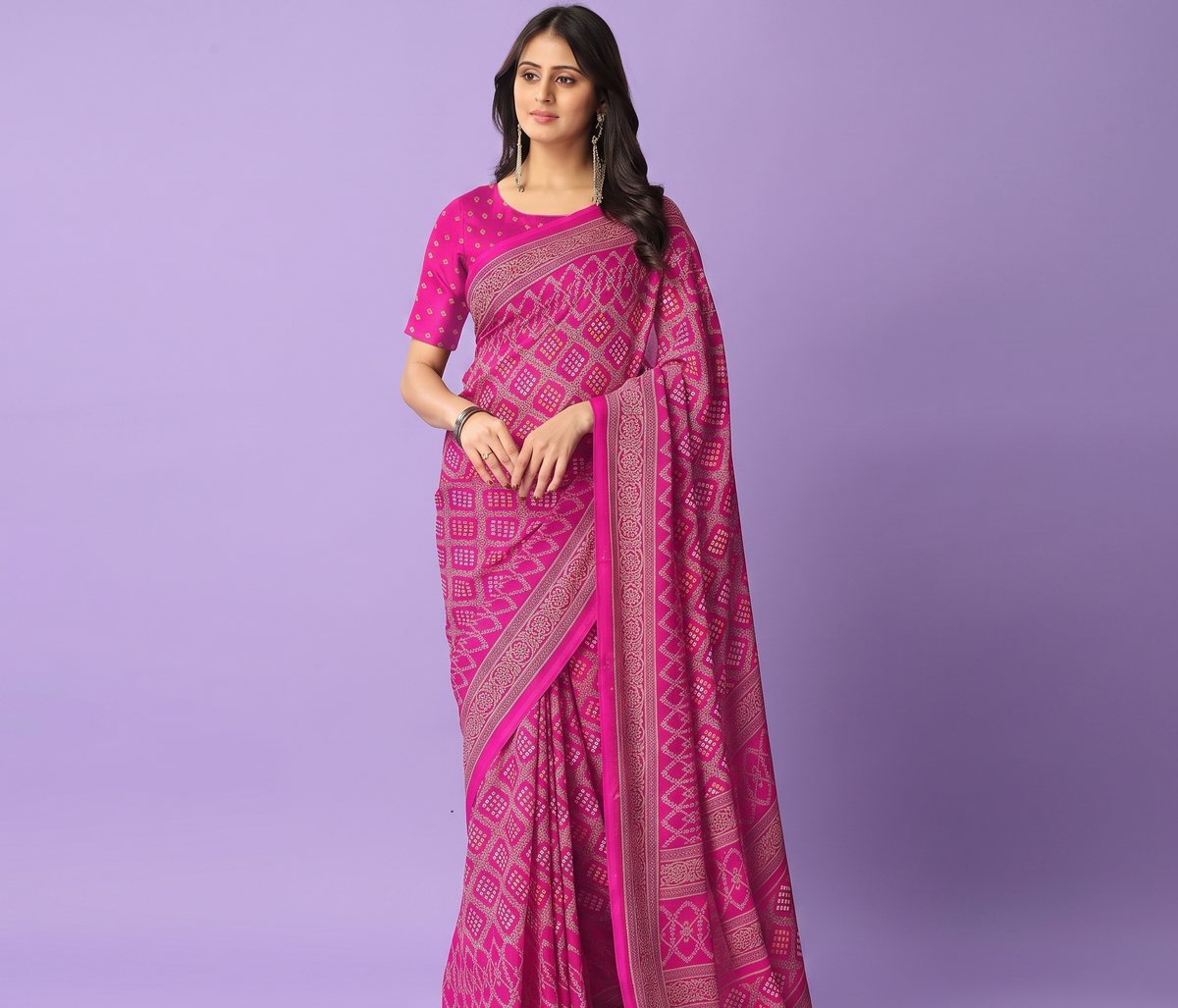 Leelavati Printed Daily Wear Georgette Saree