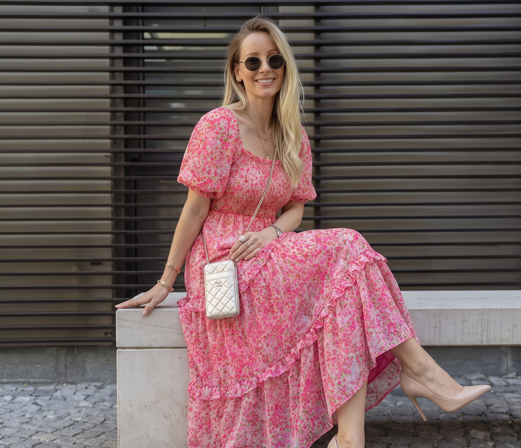 Women Maxi Pink Dress