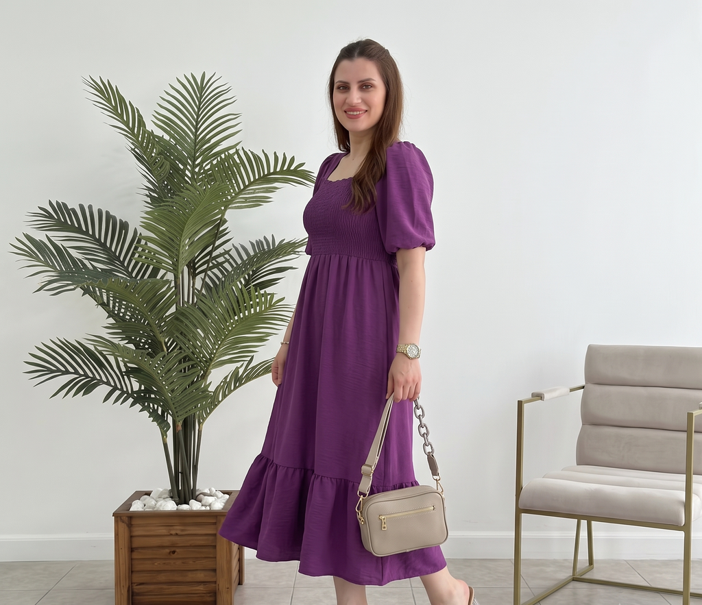 fancy gathered women dress & gown