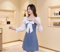 WOMEN AND GIRL LATEST DENIM DRESS