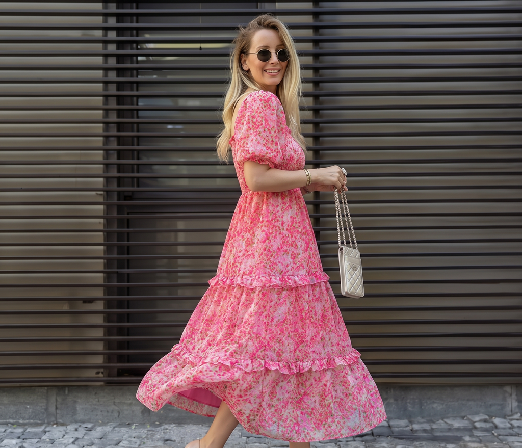 Women Maxi Pink Dress