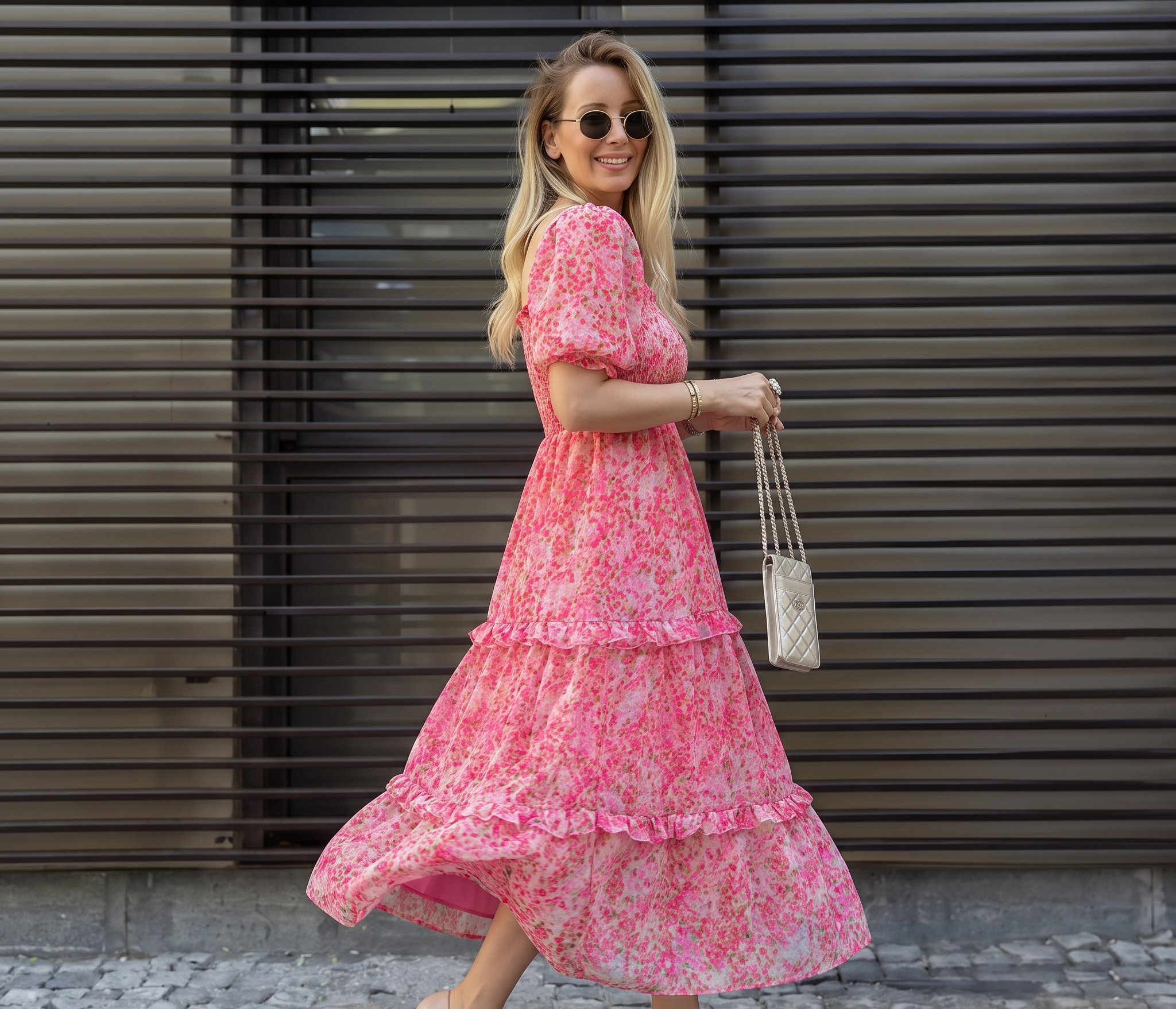 Women Maxi Pink Dress