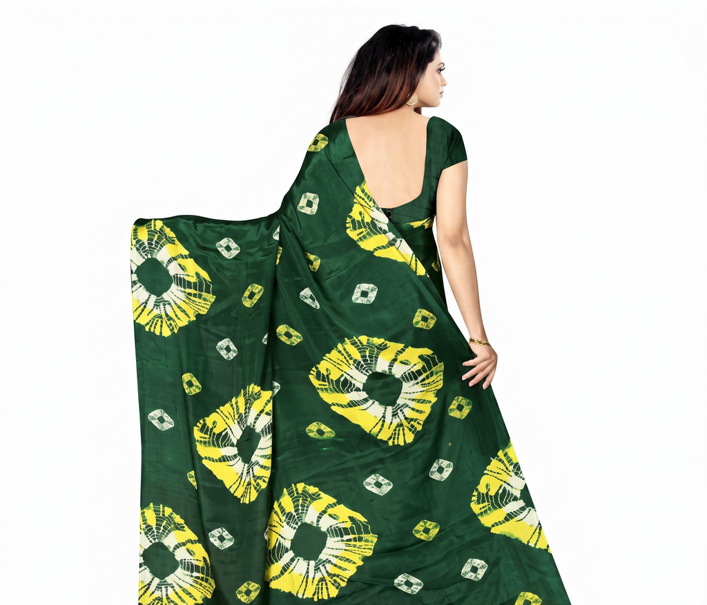 Meera Abstract Print Georgette Saree