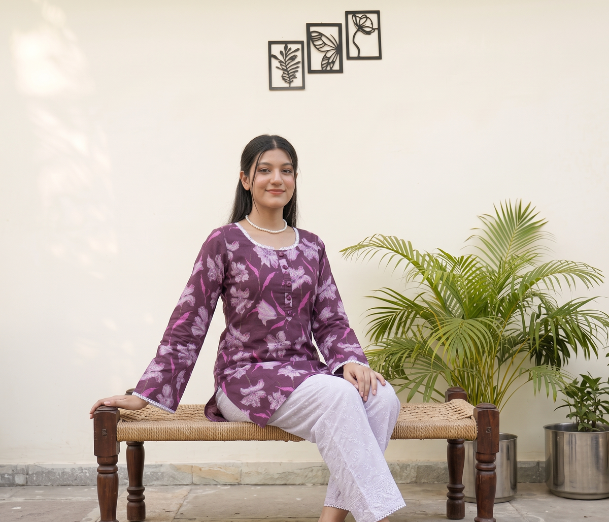 BEAUTIFUL RAYON PRINTED SHORT KURTI