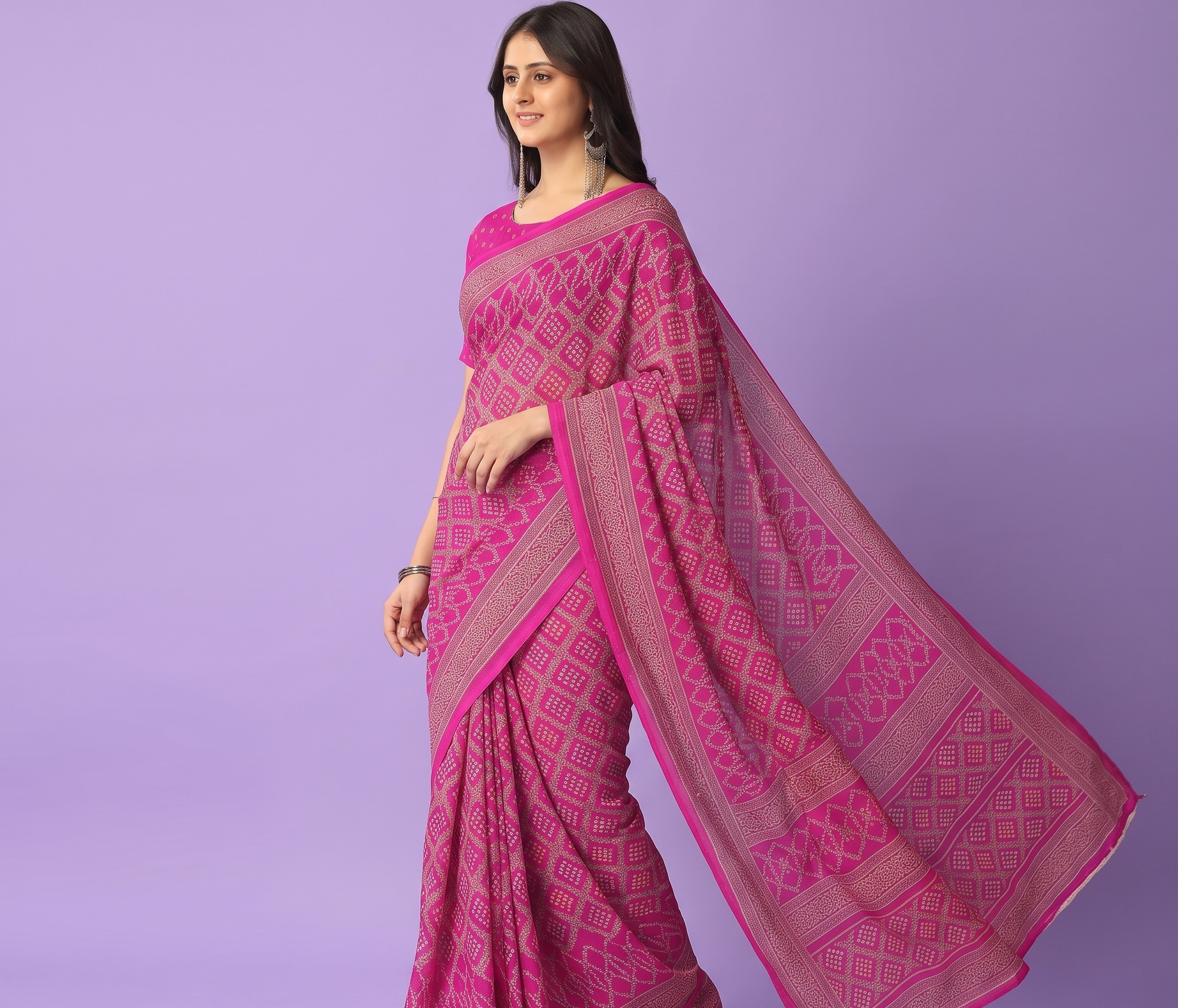 Leelavati Printed Daily Wear Georgette Saree