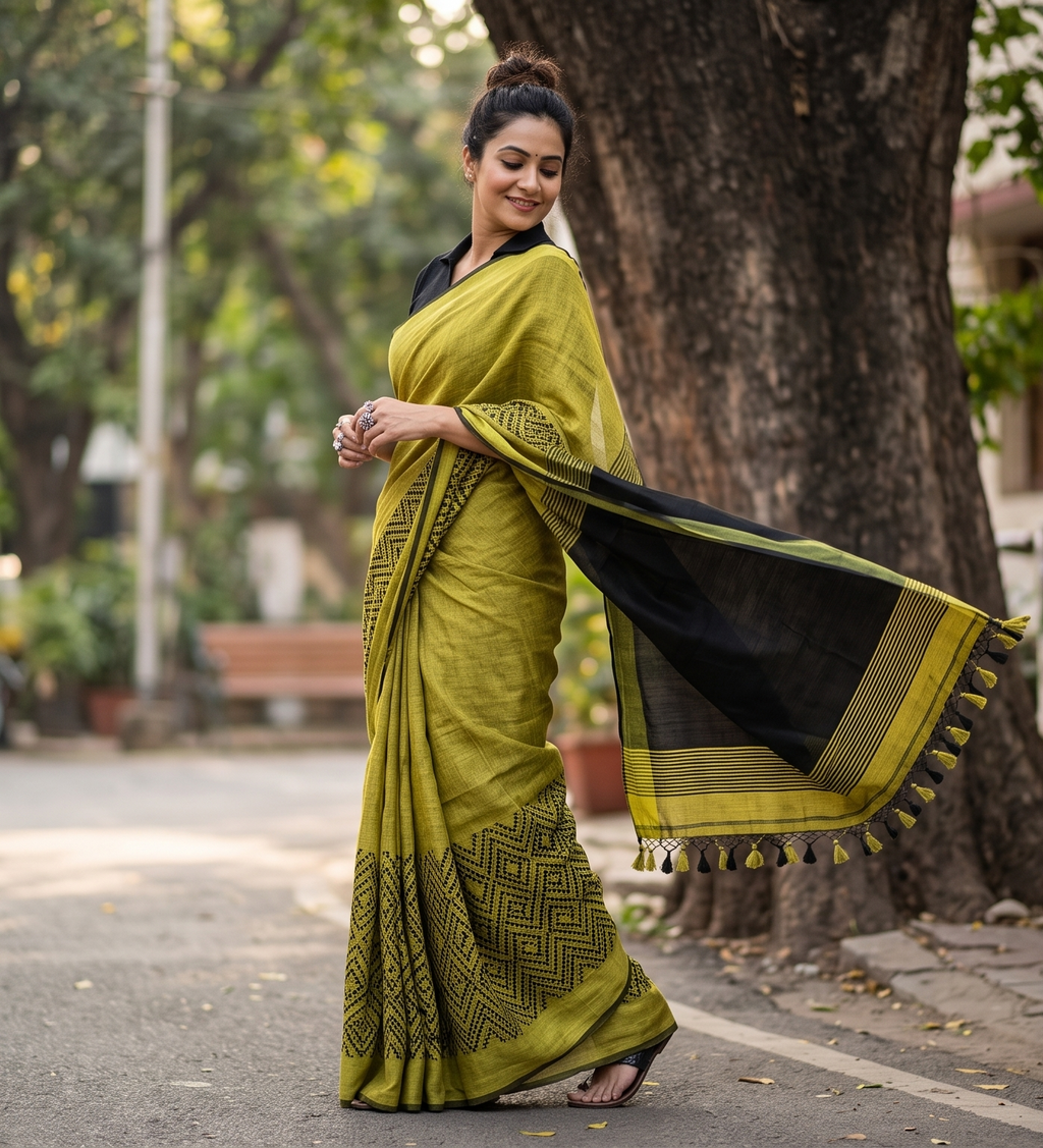Khadi Cotton Soft Saree